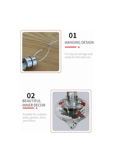 Led Peri Işığı Sıcak Beyaz Ampul Dekor Asılı Işık Bahçe Veranda Peyzaj Arka Bahçe Aydınlatma Düğün Partisi Noel Cadılar Bayramı İçin