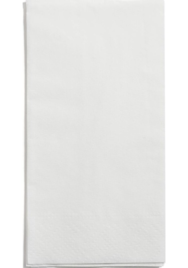 Çift Kat Beyaz Garson Katlama Peçete 1/8 24x24 Cm Açık Hali 2400 Adet