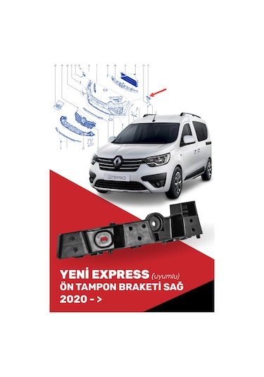 Cnd Yeni Express Ön Tampon Ayak Braketi Sağ, 622224650r