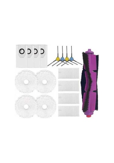 Moly Yepyeni Midea V12 Yan Fırça Hepa Filtre Paspas Bezi Toz Torbası Seti, Eureka J12 Ultra İçin, Dayanıklı Ve Kullanışlı