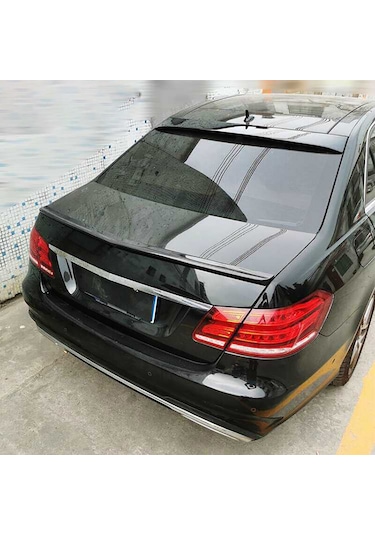 Mercedes E W212 Cam Üstü Spoiler Parlak Siyah Spoyler Plastik İthal 2009-2016