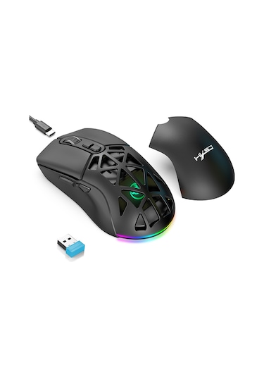 Geeroyoo "hxsj T26 Kablosuz Oyun Faresi: 4800dpı, Rgb Aydınlatma, Hızlı Şarj, 7 Tuşlu, Pc/mac Uyumlu" 001