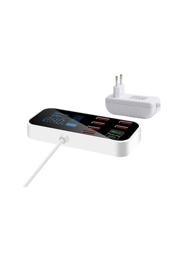Butu A9D+ Dijital Ekran USB Type-C Masaüstü Şarj Cihazı