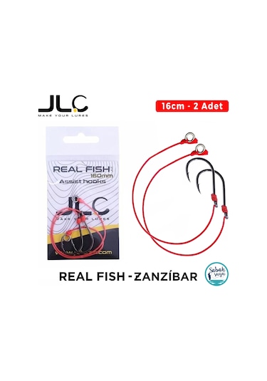 Jlc Tekli Hazır Assist İğne Real Fish 16cm / Zanzibar 2 Adet