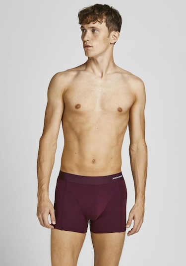 Jack & Jones 12198852 Bambu Erkek Boxer 3'lü Bordo