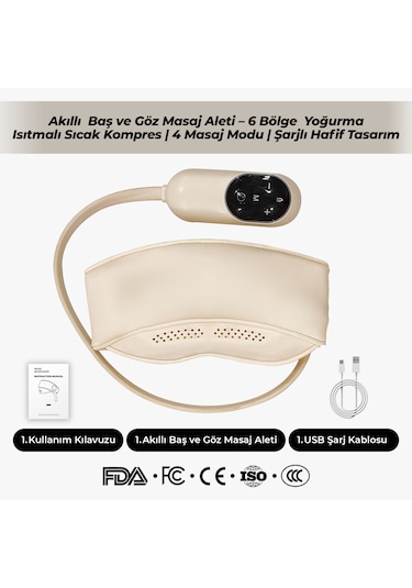 Relaxus Isıtmalı Kafa Masaj Cihazı