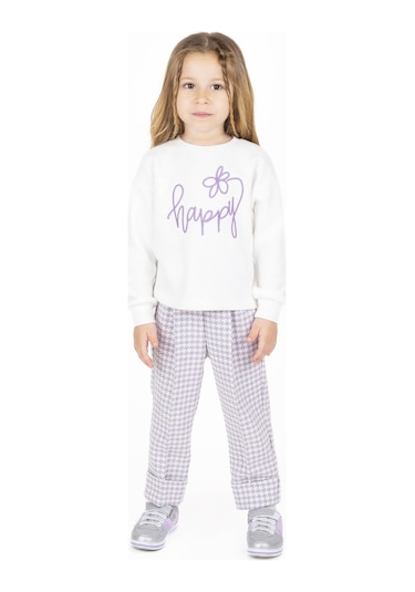 Bestkids Kız Çocuk Yazı İşlemeli Sweatshirt 2-6 Yaş 001