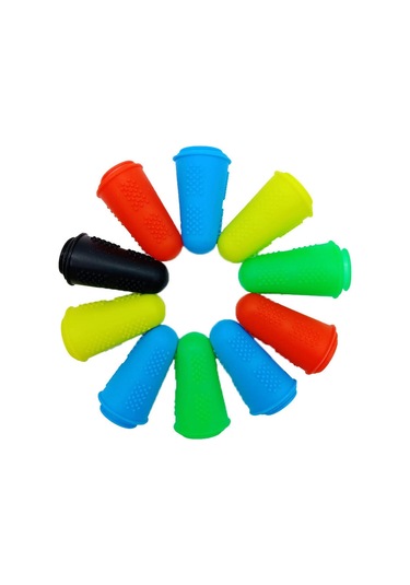 6x 3pcs Parmak Koruyucusu Manşon Silikon Başparmak Koruyucusu Mutfak İçin Yemek Pişirme Koruması İçin Anti -kesme İşçi Yalıtım Parmak Kapağı