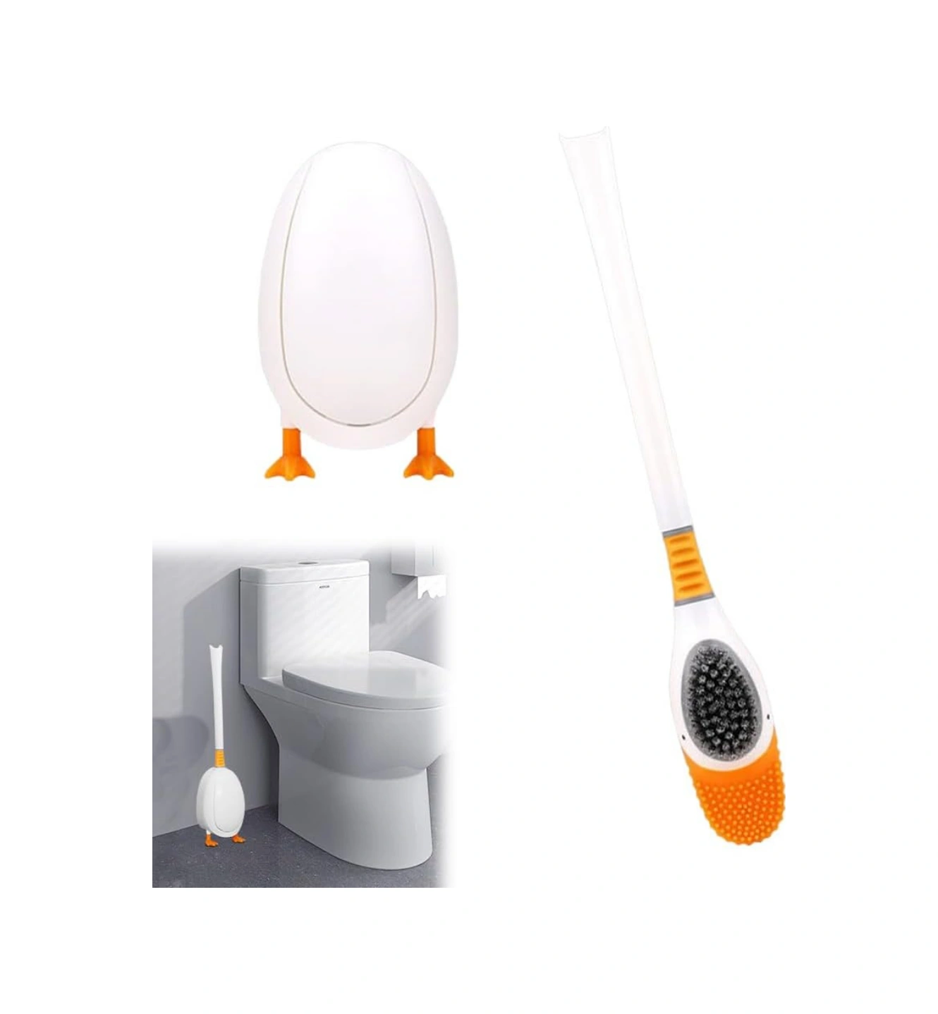 Ördek Görünümlü Tuvalet Fırçası Sevimli Tasarımıyla Hijyenik Temizlik Sağlayan Pratik Fırça Diğer