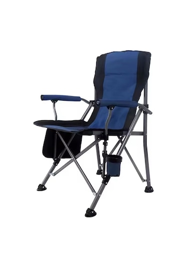 Efsane Kamp - Profesyonel Fold&go Katlanır Kamp Sandalyesi Mavi Çok Renkli