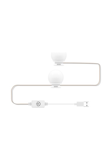 Hfambition Led Makyaj Aydınlatma Lambası - 3 Renk Tonu, Usb Dokunmatik Kontrol, Sonsuz Parlaklık Regülasyonu, 2lü Paket