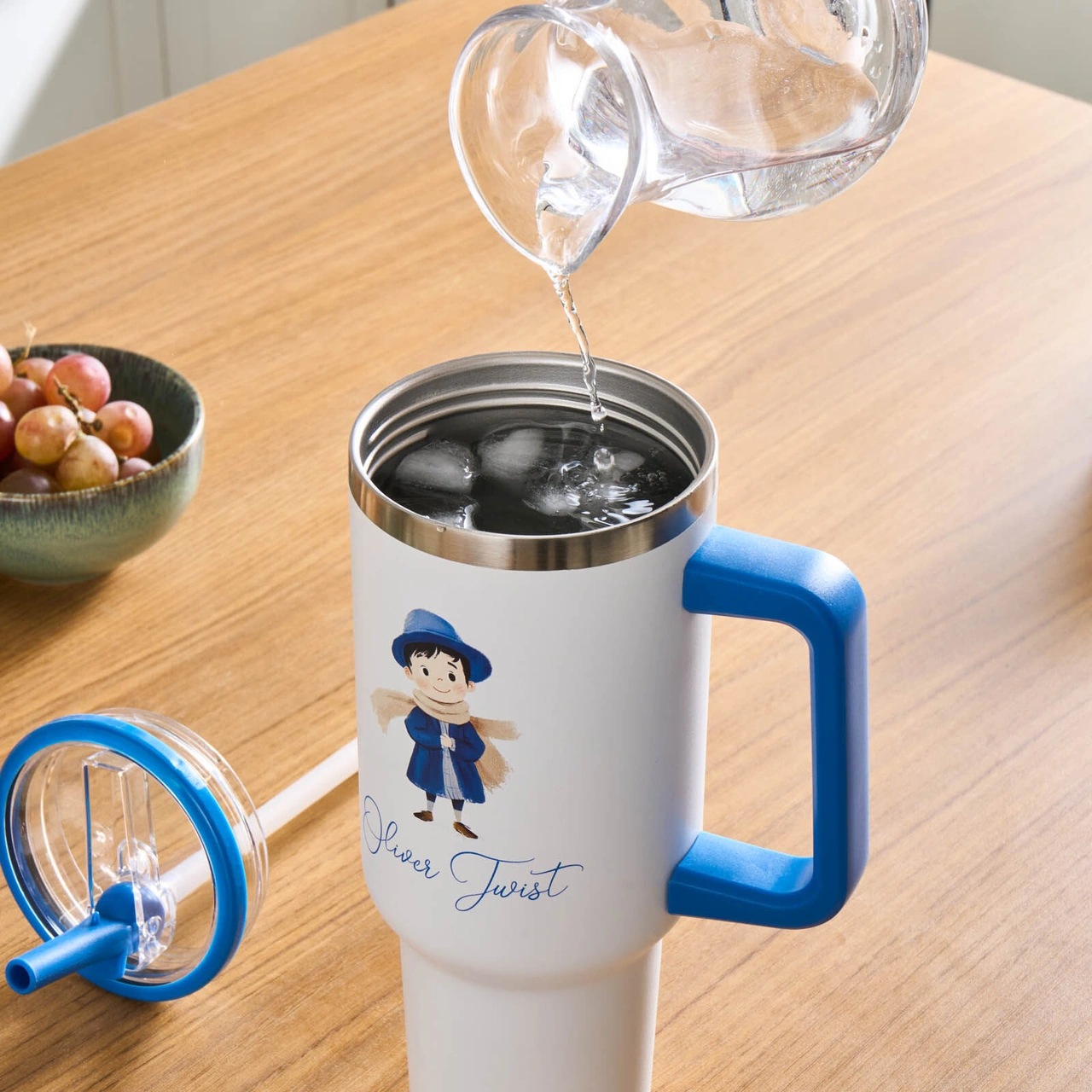 Karaca Star Hero Twist Çelik Sızdırmaz Termos Mavi 1150 Ml Mavi