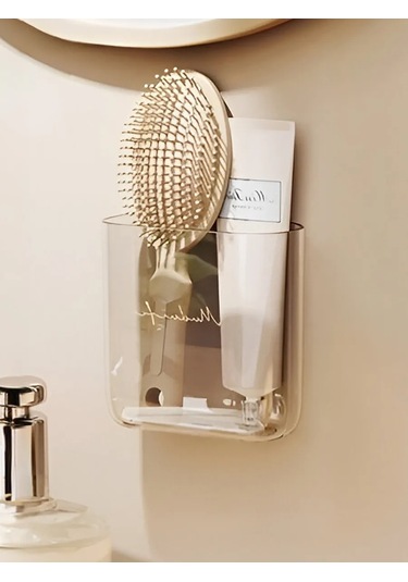 White Cube Diş Fırçası Ve Macunu Tutucu, 2'li Set 396679087 Beyaz