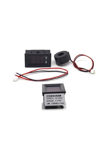 Dijital Trafolu Volt-Ampermetre 50-500V 0-100Amper