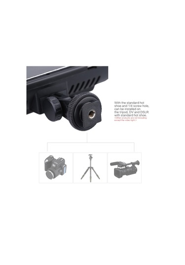 Andoer W160 Video Fotoğrafçılık Işık Lambası Paneli Siyah Diğer