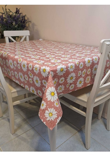 Elyaflı Pvc Muşamba - Desenli Silinebilir Masa Örtüsü Fnt1257-3 Çok Renkli
