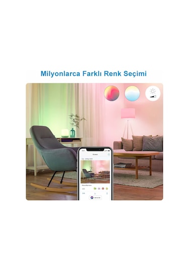 Wiz Renkli Ambiyans Akıllı Led Şerit 2 M - Güç Adaptörü Dahildir