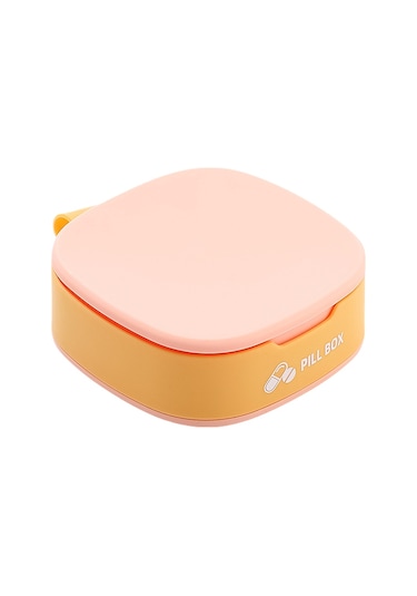 Yeiuyi7 Taşınabilir Küçük Hap Kutusu Mini Mühürlü İlaç Saklama Kutusu Sarı
