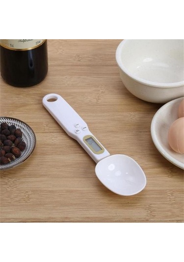 Siyah Büyük Mutfak Terazisi Sıhhi Çok Fonksiyonlu Plastik Mini Dijital Kaşık Ölçeği