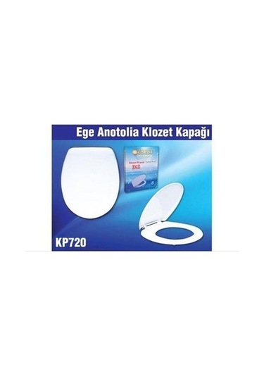 Özbest Ege Anatolia Akdeniz 36 X 43 Cm Normal Kapanan Plastik Klozet Kapağı Beyaz