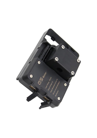 Wezone Bmw R1200gs Lc/adventure, S1000xr, R1200rs İçin 12mm Roll Bar Usb Kablolu Abs Telefon Navigasyon Tutucusu Siyah