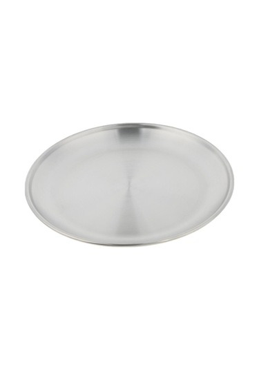 Homyl Paslanmaz Çelik Yuvarlak Tabak Bulaşık Kamp Piknik 17cm Gümüş