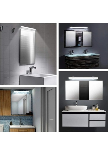 Dancemonkey Cbtx Mfl-01 Vantuz Monteli Ayna Ön Makyaj Dolgu Işı, Şarj Edilebilir Alüminyum Alaşımlı Işık Çubuğu Beyaz