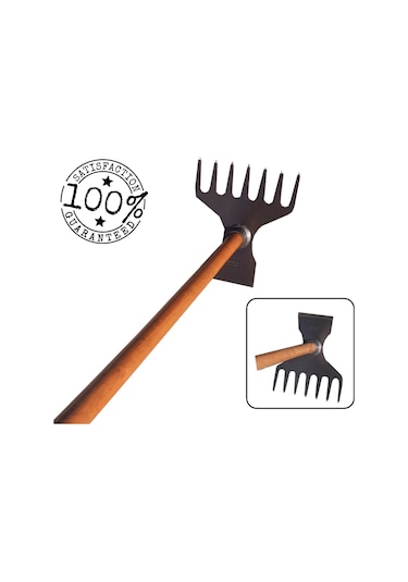 Demiray Ultra Çelik Tırmıklı Orman Çapası - 90 Cm Çapa Sapı