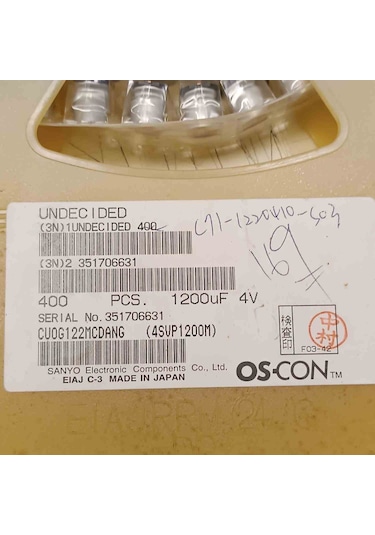 Cuog122mcdang 1200mf 4v Smd Kondansatör 30 Adet