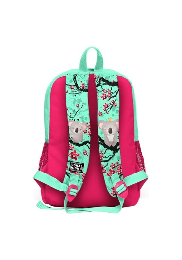 Coral High Kırmızı-yeşil Koala Baskılı İlkokul ve Günlük Sırt Çantası 23713