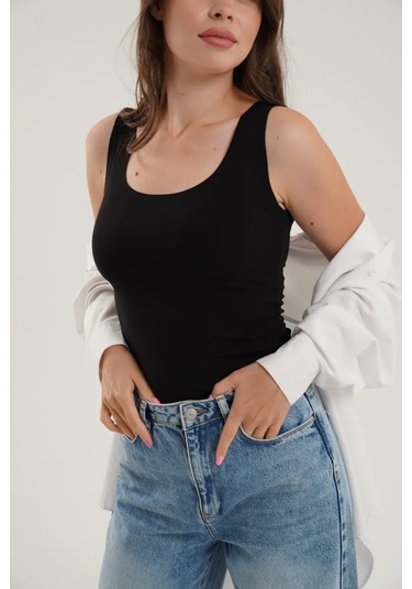 Clever Wear Ceket Altı İçin Dikişsiz Atlet 150417275 Siyah