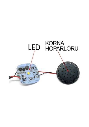 Led Far Elektrikli Scooter Farı Elektrikli Motosiklet E Bisiklet Far + Korna 36v-60v-uyumlu