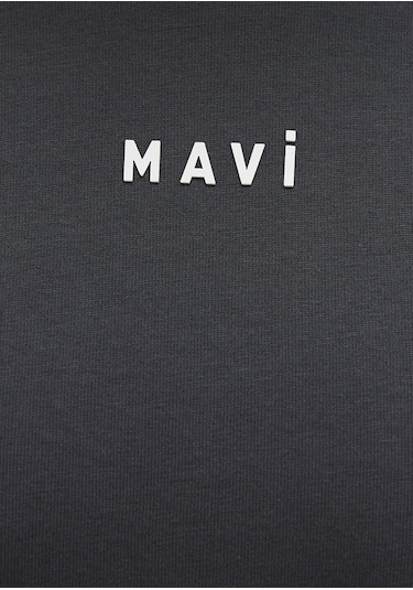 Mavi - Mavi Logo Baskılı Antrasit Tişört 1612518-70087 Antrasit