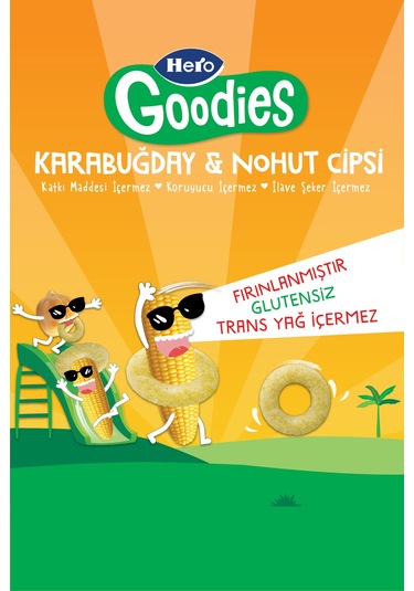 Hero Goodies Süt Mısırlı Sağlıklı Cips 30g X8