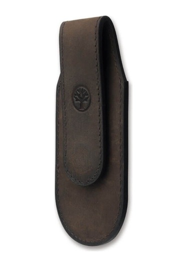 Böker Manufaktur Solingen Magnetic Leather Pouch Brown Large Deri Kılıf Kahverengi