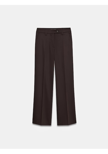 Dilvin 72658 Orta Bel Kumaş Pantolon-kahve