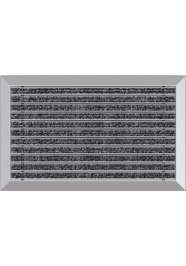Arfen Halı Üst Yüzeyli Alüminyum Gri Paspas 50 X 80 Cm