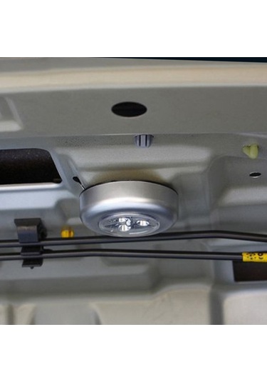 Youtek Araba Bagaj Işığı 3 Led Dokunmatik Okuma Lambası Abs Malzeme Beyaz Işık Pil Dahil Değil Diğer