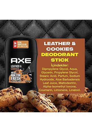 Axe Leather Cookies 48H Erkek Stick Deodorant 50 ML