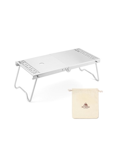 Samdoo Stainless Steel Çadır Masası - Fırın Uyumlu, Isı Yalıtımı, Kolay Kurulum, Çekmeceli Saklama Çantası İle Taşınabilir Kamp Aksesuarı Çok Renkli