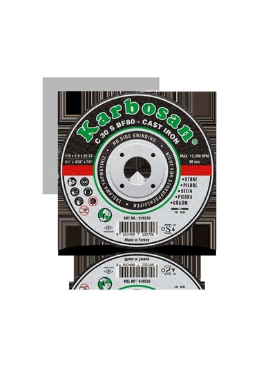 Karbosan Bombeli Döküm Kesme Diski 180 X 3.0 X 22.23