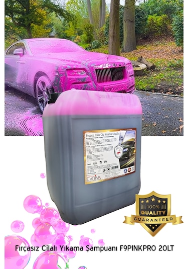 Abrias Fırçasız Cilalı Yıkama Pemve Köpük Ve Şampuanı Pınkpro 20l