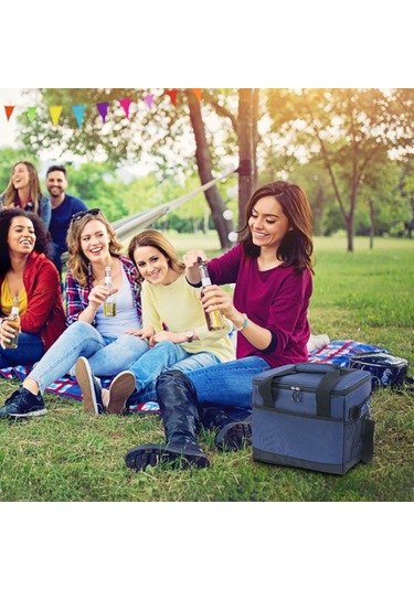 Lemestar 18l Piknik Soğutma Çantası, Dış Mekan Turları İçin Büyük Kapasiteli Yemek Saklama, Soğuk Tutma Ve Taze Tutma Özelliği Çok Renkli