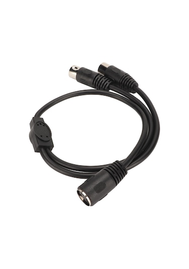Hfambition 5pin Din Anahtarlı 1 Giriş 2 Çıkış Mıdı Splitter Kablosu - Pvc Kapaklı, Esnek, Çok Cihaz Bağlantısı
