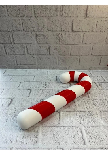Dekoratif Yılbaşı Şekeri Yerde Biblo Salon Dekoru 13x34 Cm
