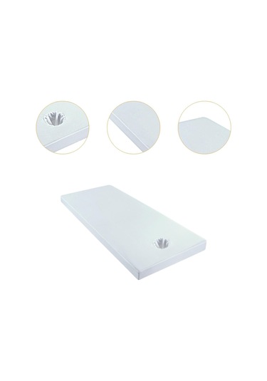 Homyl Masaj Tablo Sayfası Konforlu Kayma Yumuşak Doku Beyaz-60x185cm