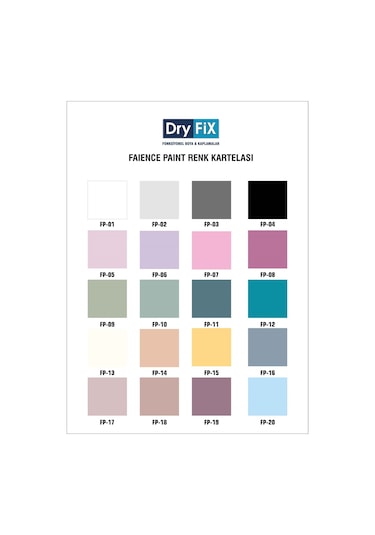 Dryfix 1 Kg Faience Paint Fayans Boyası Tüm Renkler Ve Agt Mevcut