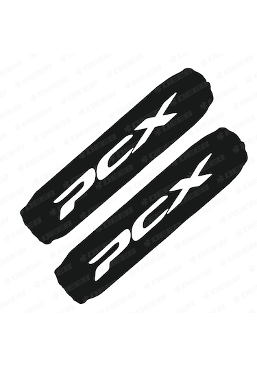Pcx Baskılı Amortisör Çorabı Kılıfı Beyaz