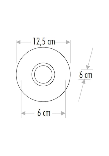 Cata Ct-6583 Kristal Led Çerçeveli Günışığı Cam Spot Kasası