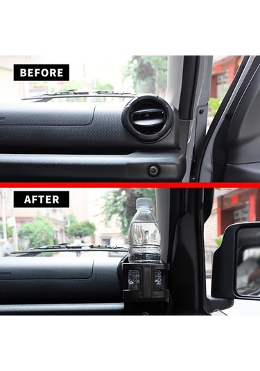 Dashanshop 2019-2025 Suzukı Jimny Jb64/jb74 İçin Siyah Abs Klimalı Bardaklık - Sağlam
